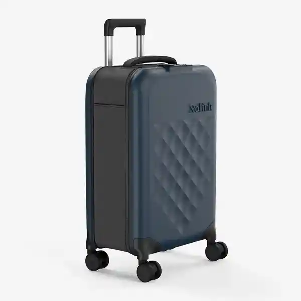 Rollink Maleta Carry on Flex Azul Pequeño 360
