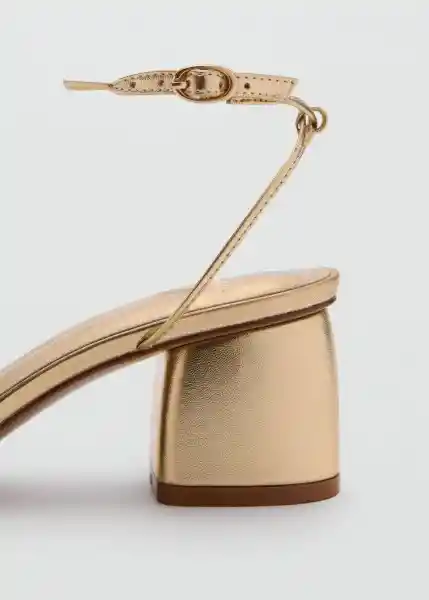 Sandalias Lana Oro Talla 39 Mujer Mango