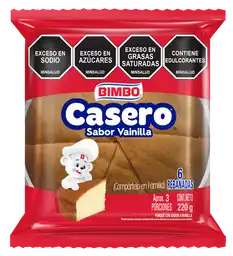 Bimbo Ponqué Casero Vainilla 220 G