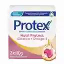 Jabón Antibacterial Protex Omega 3 110 g x 3