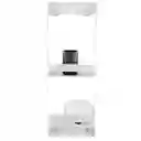 Damecos Home Sentry Organizador Para Baño Plástico Blanco Obb1B