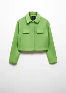 Chaqueta Nápoles Verde Talla M Mujer Mango