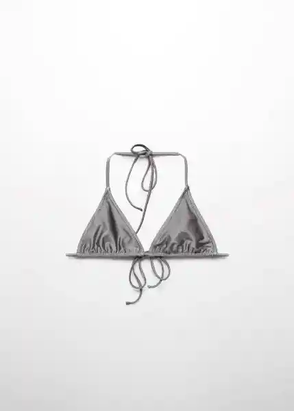 Top Bikini Lei Gris Talla L Mujer Mango