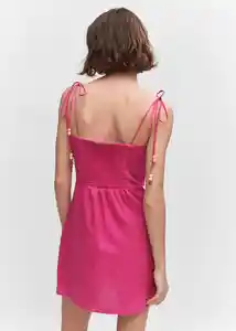 Vestido Pedro Fucsia Talla S Mujer Mango