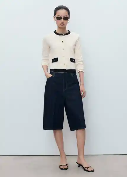 Cárdigan Peri Crudo Talla S Mujer Mango