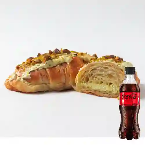 Combo Croissant Pistacho + Coca Cola Sin Azúcar 400 ml