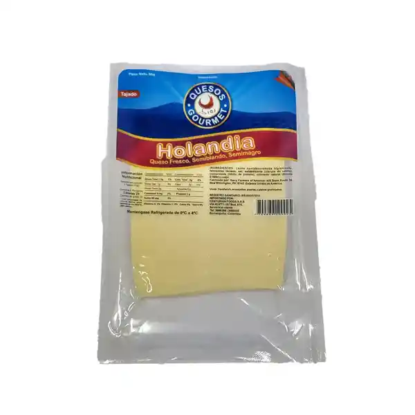 Queso Holandia Quesos Gourmet Tajado