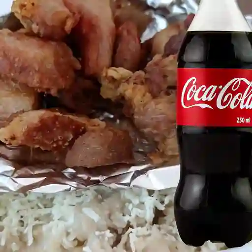 Combo cayeye- chicharron+coca 250ml orig