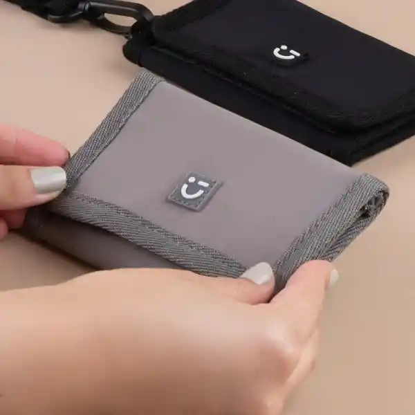 Cartera Para Mujer Con Correa Gris Serie Miniso