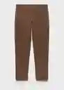 Pantalón Barna Marrón Talla 36 Hombre Mango