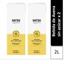 Avena Hatsu Sin Azúcar Caja X2und 1l (2000 Ml)