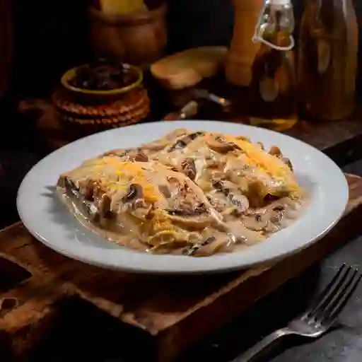 Crepes Pollo Champiñones
