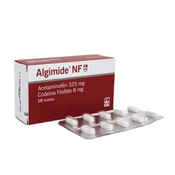 Algimide F Acetaminofén con Codeína Fosfato 325 Mg/8 Mg