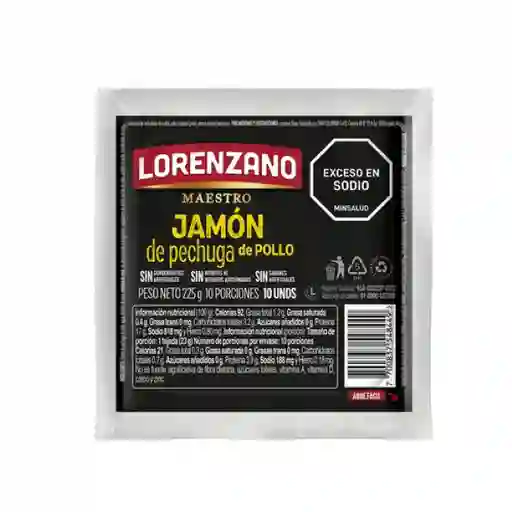 Lorenzano Jamón Pechuga Pollo Maestro