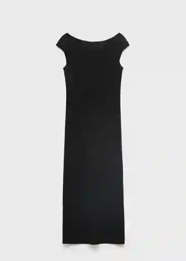 Vestido Backless Negro Talla XS Mujer Mango