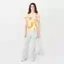 Camiseta Cuello Redondo Manga Corta Multicolor Talla XS 688048