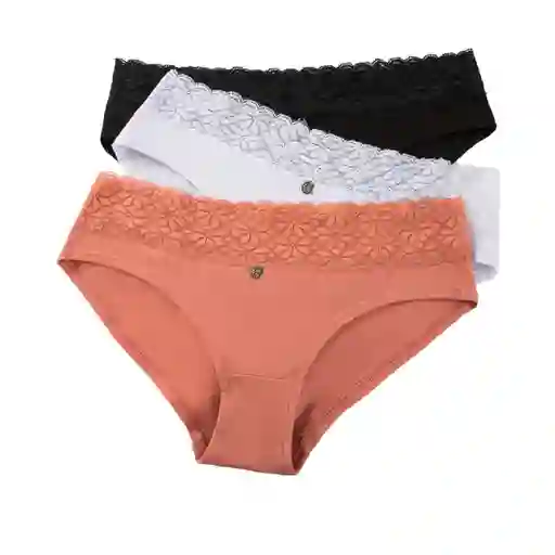 Panty Hípster Algodón Talla L 345