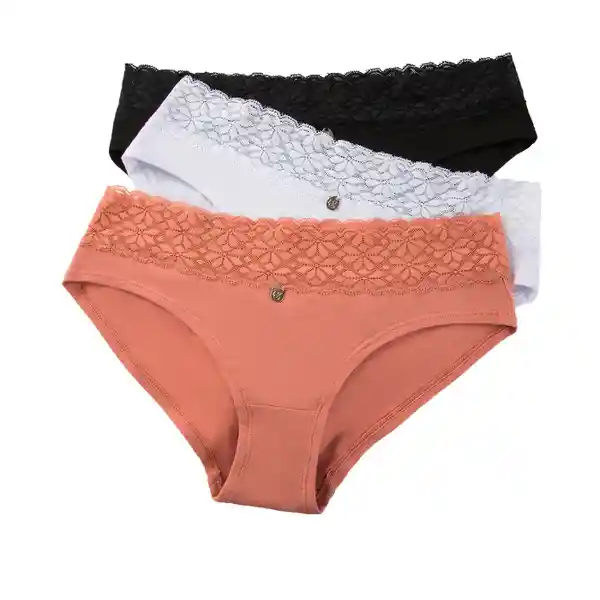Panty Hípster Algodón Talla L 345