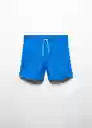 Short Bañador Pez Celeste Talla S Hombre Mango