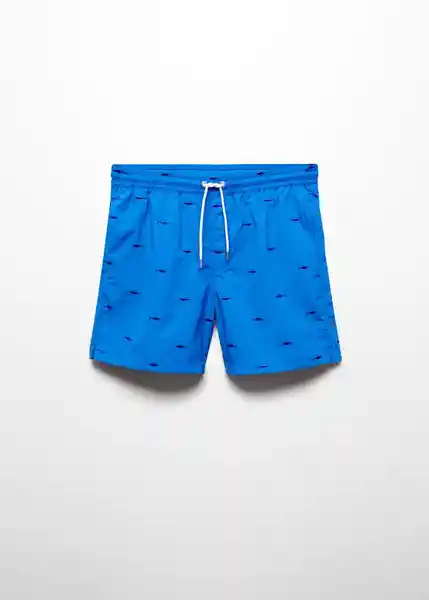 Short Bañador Pez Celeste Talla S Hombre Mango