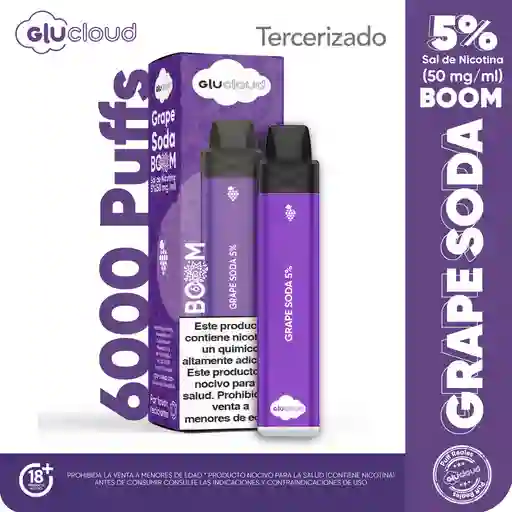 Glucloud Vape Grape Soda Boom / 6000 Puff