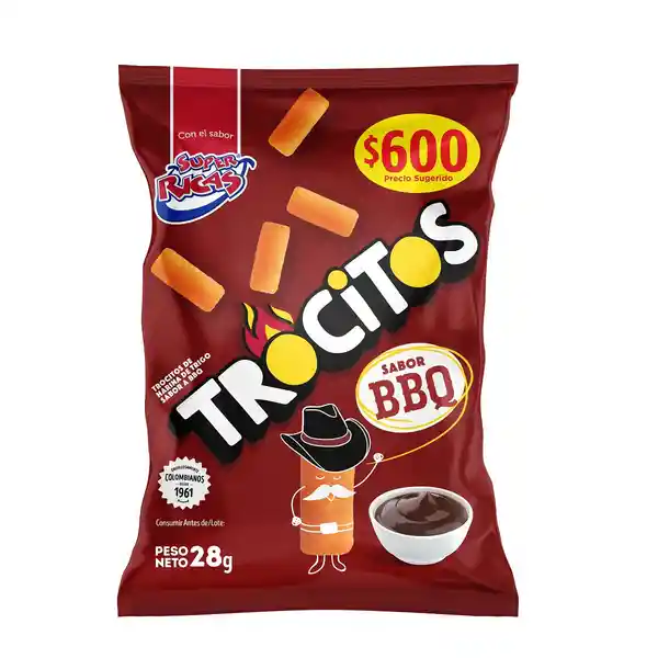 Super Ricas Snack Trocitos Bbq