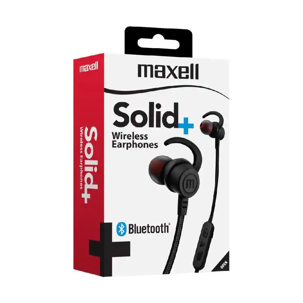Maxell Audifo Solid Eb Bt100 Inalamb Bluetooth C/ Mic Carbon