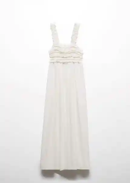 Vestido Cake Offwhite Talla S Mujer Mango