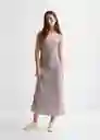 Vestido Natural Beige Talla 20 Mango Teen Girl Mango