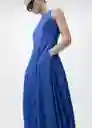 Vestido Pumpkin Azul Talla XS Mujer Mango