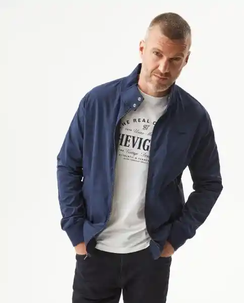 Chaqueta High Neck Bomber Azul Dark Ultraoscuro T.L Chevignon