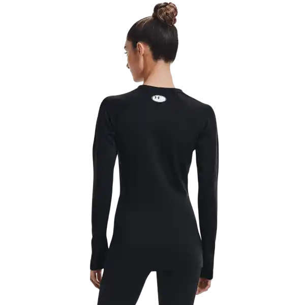 Under Armour Camiseta Authentics Crew Negro Para Mujer Talla SM