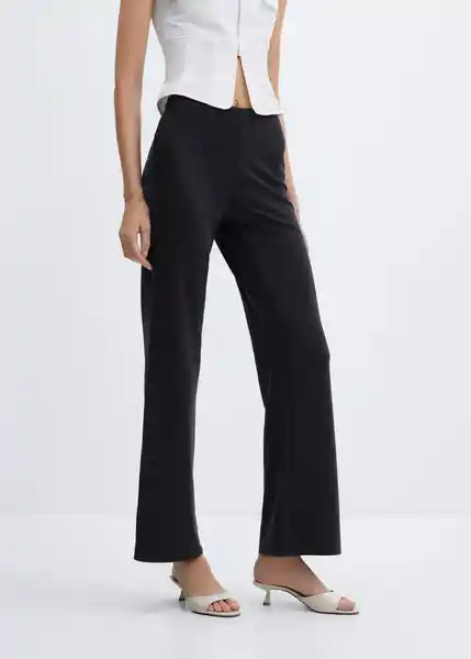 Pantalón Avayax Negro Talla XL Mujer Mango