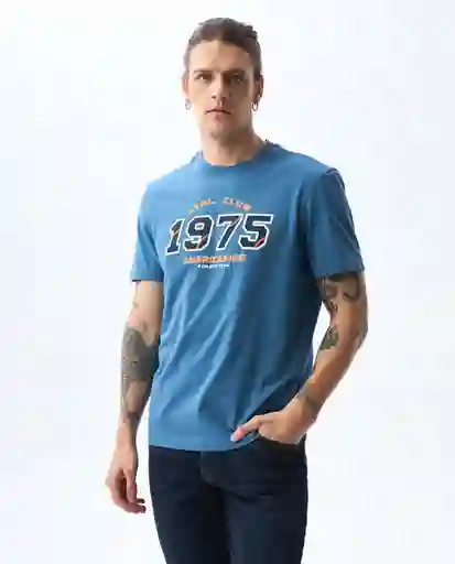 Camiseta Hombre Azul Talla M 841G023_AZU184025 Americanino