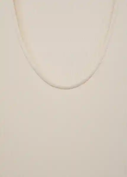 Vestido Valvi Crudo Talla L Mujer Mango