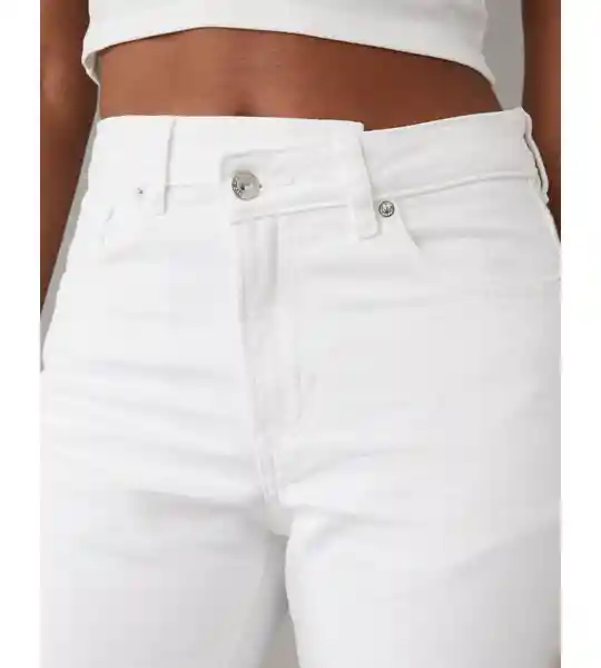 Jean Mom Mujer Blanco Talla 00 REGULAR American Eagle