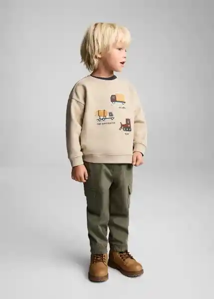 Buzo Sudadera Truck Arena Talla 67 Niños Mango