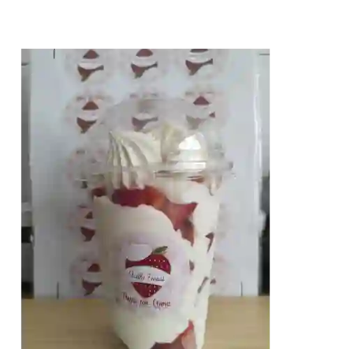 Fresas con Crema y Leche en Polvo 9 Onza