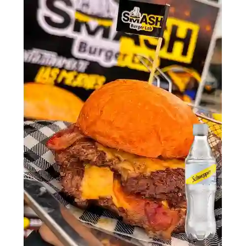 Combo Smash Lab Doble + Schweppes Soda 400ml