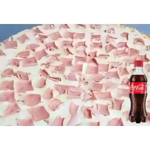 Combo Pizza de Jamón&Queso Small +Cocacola Orig 400ml