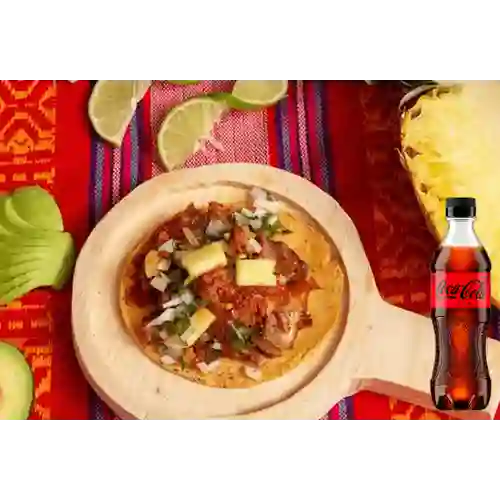 Combo Taco Al Pastor + Coca-Cola ZERO 400ml