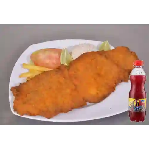 Combo Chuleta de Pollo + Hit Mora 500 ml