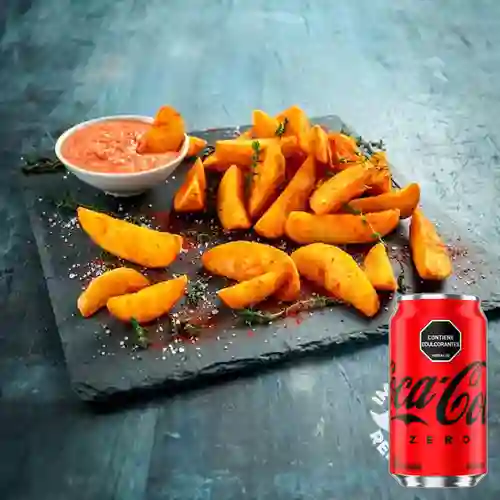 Combo Papas Rústicas + Coca-Cola ZERO 330 ml