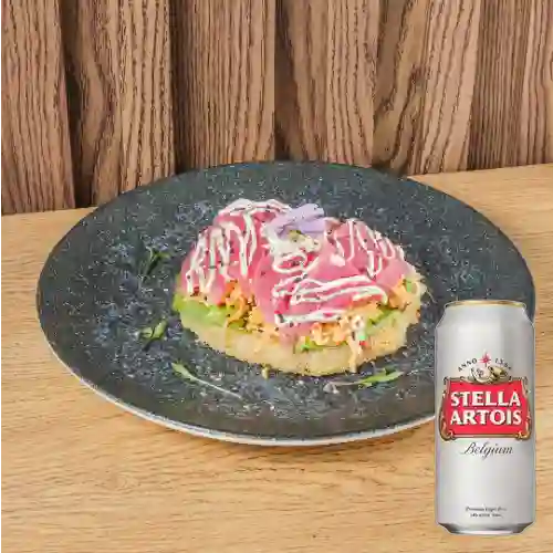Combo Shoyu Atún Trufado + Stella Artois 500 ml