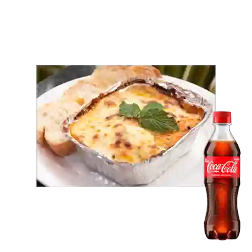 Combo Lasaña Mixta + Coca Cola Original 400 ml
