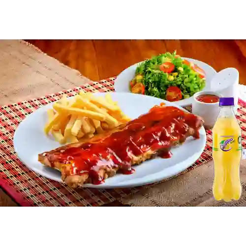 Combo Costillitas BBQ + Quatro Original 400ML