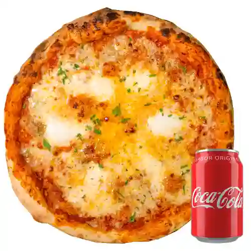 Combo Pizza 4 Quesos + Coca-Cola Sabor Original 330 ml