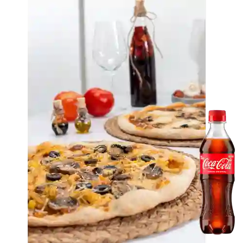 Combo Pizza Personal Romana + Coca Cola Original 400 ml