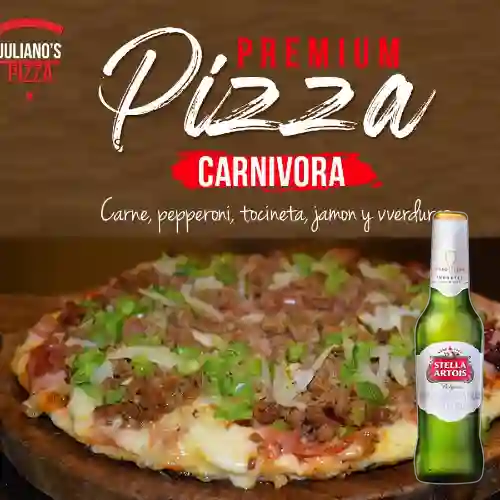 Combo Pizza Carnívora + Stella Artois Bot. 330ml