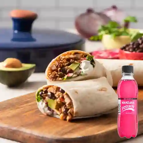 Combo Burritos + Postobón Manzana Sin Azúcar 400 ml